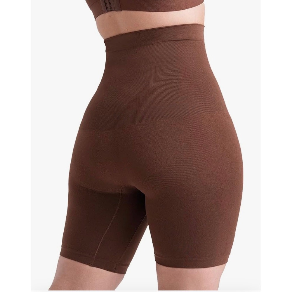 Shapermint Shaper Short High Waisted Brown NWT XL XXL 2XL Compression Shapewear